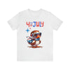 Cool Patriotic Little Bird on the 4th of July Short Sleeve T-Shirt