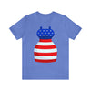Patriotic Red, White and Blue Formal Dress 4th of July Short Sleeve T-Shirt