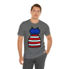 Patriotic Red, White and Blue Lady Casual Dress 4th of July Short Sleeve T-Shirt