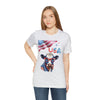 Mother Moo Patriotic USA Cow 4th of July Short Sleeve T-Shirt