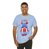 Patriotic Gnome Celebrating the 4th of July Short Sleeve T-Shirt