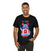Patriotic Gnome Celebrating the 4th of July Short Sleeve T-Shirt