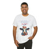 Mother Moo Cow Patriotic 4th of July Short Sleeve T-Shirt