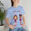 Celebrate With Us Patriotic Girls 4th of July Short Sleeve T-Shirt