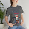 Mother Moo Cow Patriotic 4th of July Short Sleeve T-Shirt