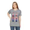 Patriotic and Brave Boys Celebrating 4th of July Short Sleeve T-Shirt