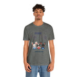 Adorable Patriotic Bunnies Celebrating the 4th of July Short Sleeve T-Shirt