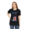 Happy Independence Day Red, White and Blue Cowboy Boots 4th of July Short Sleeve T-Shirt