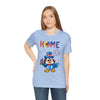 Home is Where the Heart Is Patriotic Eagle 4th of July Short Sleeve T-Shirt