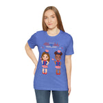 Celebrate With Us Patriotic Girls 4th of July Short Sleeve T-Shirt