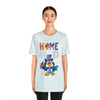 Home is Where the Heart Is Patriotic Eagle 4th of July Short Sleeve T-Shirt