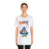 Home is Where the Heart Is Patriotic Eagle 4th of July Short Sleeve T-Shirt