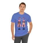 Patriotic and Brave Boys Celebrating 4th of July Short Sleeve T-Shirt