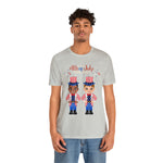 Patriotic and Brave Boys Celebrating 4th of July Short Sleeve T-Shirt