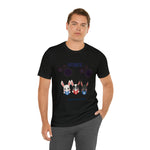 Adorable Patriotic Bunnies Celebrating the 4th of July Short Sleeve T-Shirt