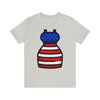 Patriotic Red, White and Blue Lady Casual Dress 4th of July Short Sleeve T-Shirt