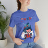 USA Patriotic Gnome Celebrating the 4th of July Short Sleeve T-Shirt