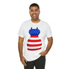 Patriotic Red, White and Blue Formal Dress 4th of July Short Sleeve T-Shirt