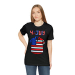 Patriotic Red, White and Blue Casual Shirt 4th of July Short Sleeve T-Shirt