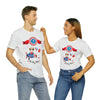 Oh My Stars! Chipmunk and Fireworks 4th of July Short Sleeve T-Shirt