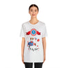 Oh My Stars! Chipmunk and Fireworks 4th of July Short Sleeve T-Shirt