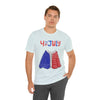 Patriotic Red, White and Blue Sweater T-shirt for the 4th of July Short Sleeve T-Shirt