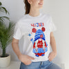 Patriotic Gnome Celebrating the 4th of July Short Sleeve T-Shirt