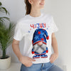 Home of the Brave Patriotic Gnome 4th of July Short Sleeve T-Shirt