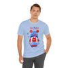 Patriotic Gnome Celebrating the 4th of July Short Sleeve T-Shirt
