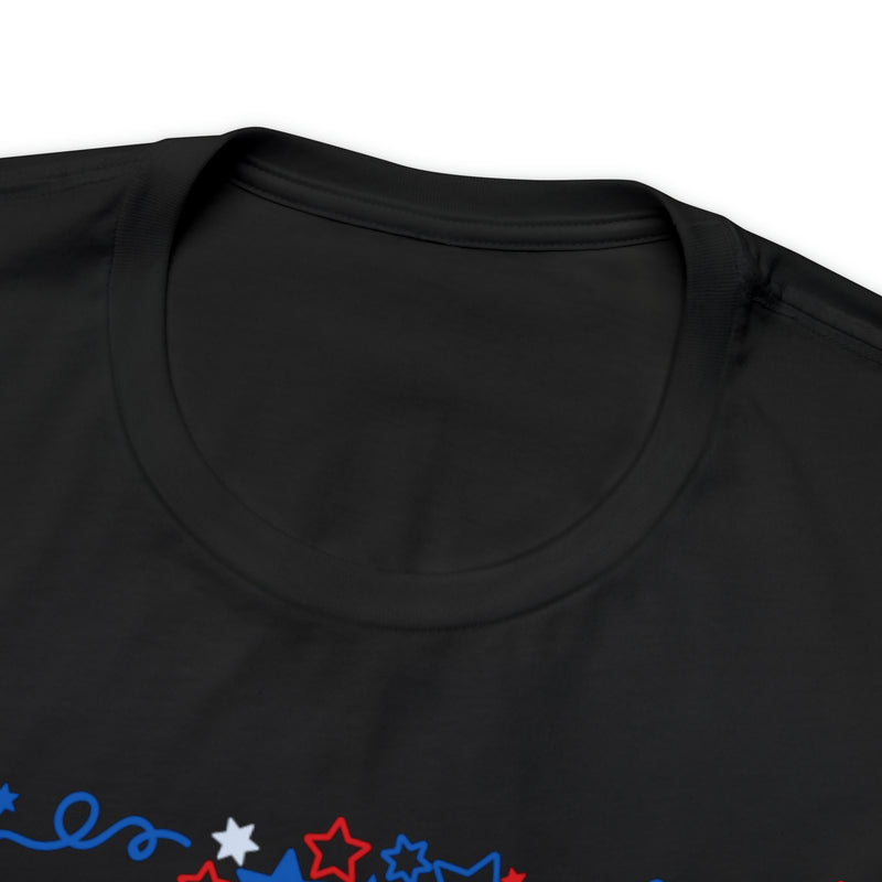 Celebrating 4th of July Patriotic Girls Short Sleeve T-Shirt