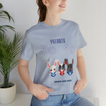 Adorable Patriotic Bunnies Celebrating the 4th of July Short Sleeve T-Shirt