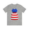 Patriotic Red, White and Blue Formal Dress 4th of July Short Sleeve T-Shirt