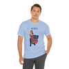 Let's Be Patriotic Flags and Fireworks Lady 4th of July Short Sleeve T-Shirt