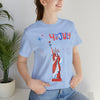 Statue of Liberty Home of the Brave and Free 4th of July Short Sleeve T-Shirt