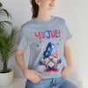 Thumbs Up Patriotic Gnome Celebrating the 4th of July Short Sleeve T-Shirt