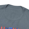 Home of the Brave Patriotic Gnome 4th of July Short Sleeve T-Shirt