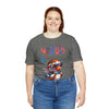 Cool Patriotic Little Bird on the 4th of July Short Sleeve T-Shirt