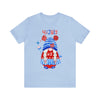 Patriotic Gnome Celebrating the 4th of July Short Sleeve T-Shirt
