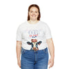 Mother Moo Cow Patriotic 4th of July Short Sleeve T-Shirt