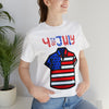 Patriotic Red, White and Blue Casual Shirt 4th of July Short Sleeve T-Shirt