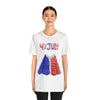 Patriotic Red, White and Blue Sweater T-shirt for the 4th of July Short Sleeve T-Shirt