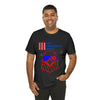 Let Freedom Ring! Red, White and Blue Eagle 4th of July Short Sleeve T-Shirt