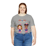 Celebrate With Us Patriotic Girls 4th of July Short Sleeve T-Shirt