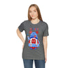 Patriotic Gnome Celebrating the 4th of July Short Sleeve T-Shirt