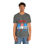 Patriotic Gnomes Sending a Happy 4th of July Short Sleeve T-Shirt