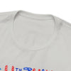 Patriotic Gnome Showing Love on the 4th of July Short Sleeve T-Shirt