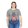 Land of the Free Home of the Brave Bears and Trucks 4th of July Short Sleeve T-Shirt