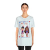 Celebrating 4th of July Patriotic Girls Short Sleeve T-Shirt