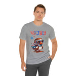 Cool Patriotic Little Bird on the 4th of July Short Sleeve T-Shirt