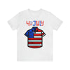 Patriotic Red, White and Blue Casual Shirt 4th of July Short Sleeve T-Shirt